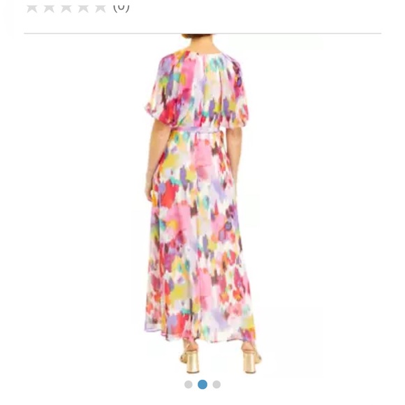 🆕️Maison Tara Abstract Floral Chiffon Maxi Dress - Picture 3 of 5